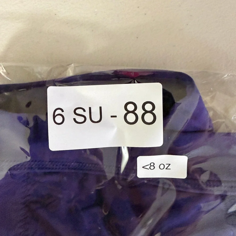 Lululemon Run Stuff Your Bra Women 10 Purple All Sport Bra Cross Front Mesh